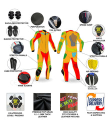 Custom Printed Leather Race Suit (PR4)